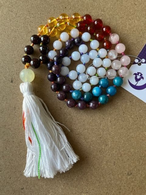 Rainbow (chakra) Mala 72 Beads